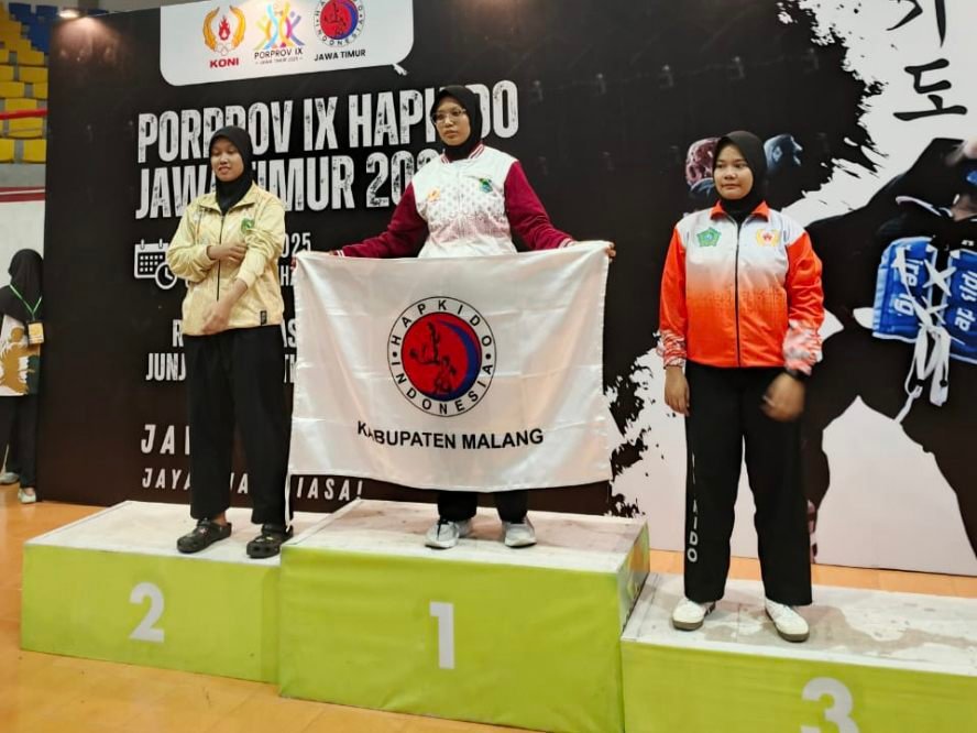 Cabor Hapkido Sumbang Dua Medali untuk Kontingen Kabupaten Malang
