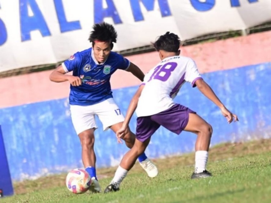 Laga Sepak Bola Putra Kabupaten Malang Lawan Kota Kediri Berakhir Imbang Tanpa Gol