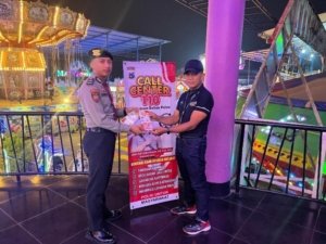 Polres Batu Edukasi Warga Tentang Layanan 110 di Berbagai Lokasi Strategis
