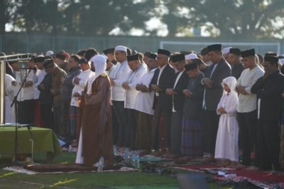 Wali Kota dan Wakil Wali Kota Batu, Salat Idul Adha di Lokasi Berbeda