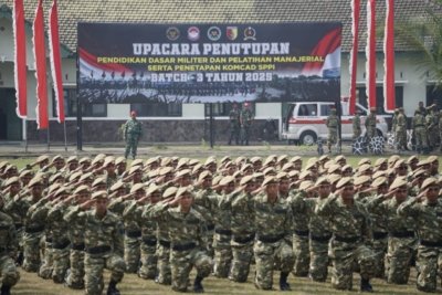 Danrem 083/Bdj Hadiri Penutupan Pendidikan Dasar Militer dan Pelatihan Manajerial Komponen Cadangan SPPI Batch-3 TA. 2025