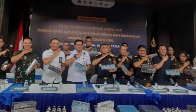 Direktorat Bea Cukai Resmikan Satgas Khusus Lawan Rokok Ilegal, 54 Juta Batang Rokok Ilegal Disita