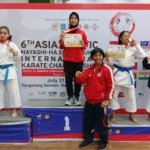 Bawa Nama Jatim, Ganes Danastri Raih Dua Medali di International Asia-Pasific Karate Championship