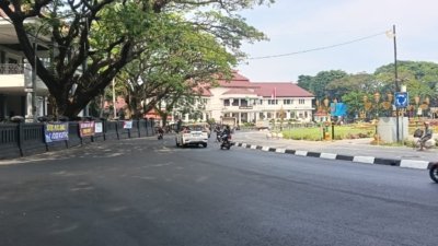 Masih Lengang, Situasi Terkini Jelang Aksi Demo di Gedung DPRD Kota Malang