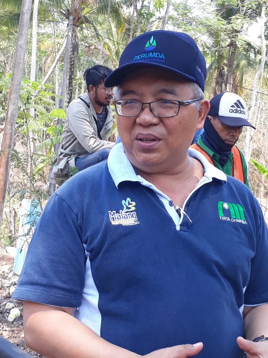 Layani Tiga Desa di Karangploso, Perumda Tirta Kanjuruhan Bangun Sumur Bor
