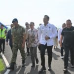 Kedatangan Menteri AHY Disambut Danlanud Abdurachman Saleh Malang