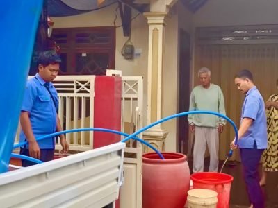 Pipa Transmisi Bermasalah, Perumdam Among Tirto Salurkan Air Bersih Lewat Tangki 