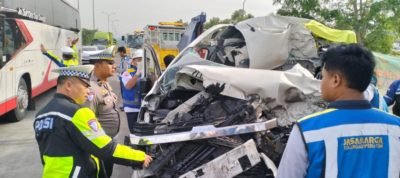 Polres Malang Tangani Korban Laka di Tol Malang–Pandaan, Dua orang Korban Tewas