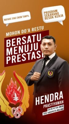 Waketum Pengprov TI Jatim Ramaikan Bursa Pemilihan Ketua KONI Kabupaten Malang