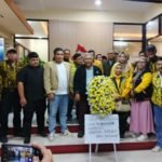 Pasang Karangan Bunga, Puluhan Kader Protes Keputusan Musda XI DPD Golkar Kota Malan