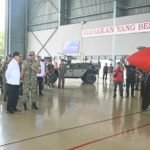 Danlanud Abd Saleh Dampingi Menkopolkam Tinjau Kesiapan Alutsista