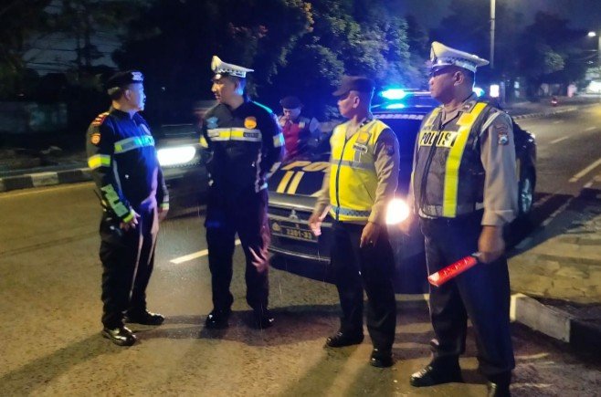 Polresta Malang Kota Gelar Patroli Blue Light Langkah Preventif Kamtibmas Malam Hari
