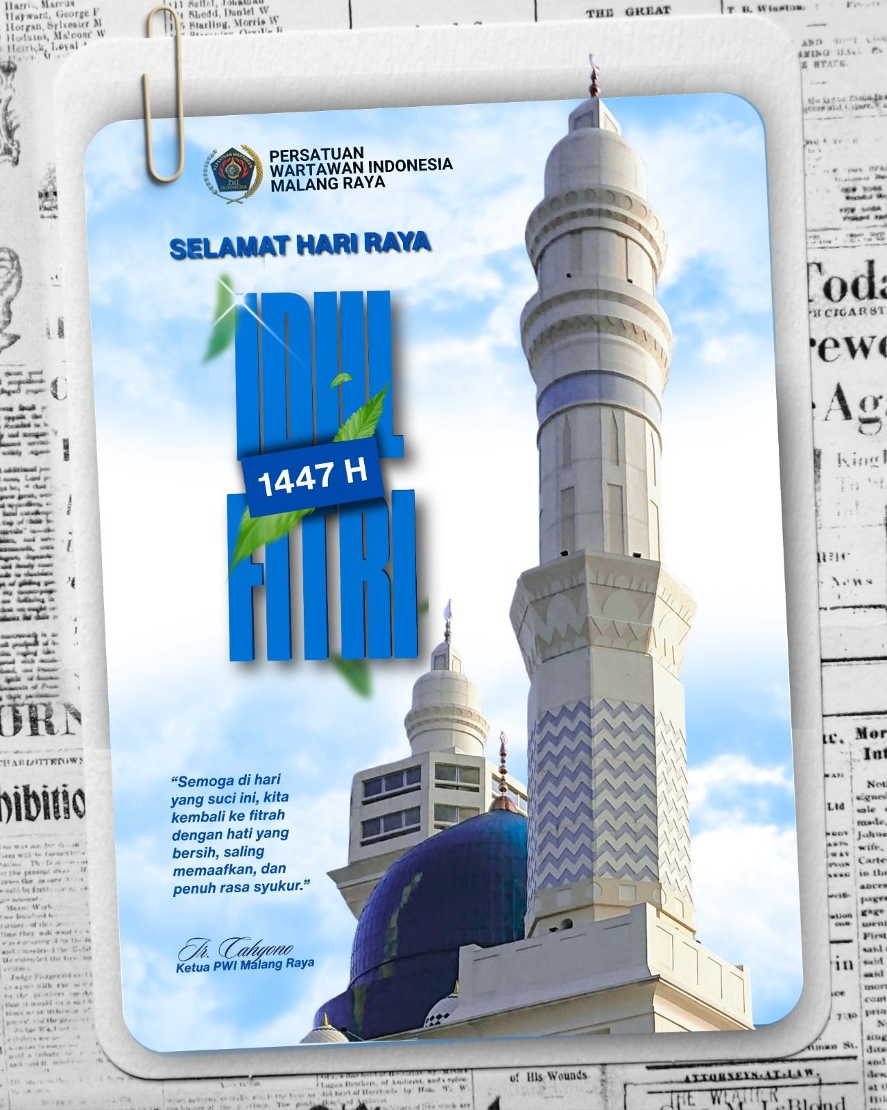 Ucapan Idul Fitri Pewei Malang