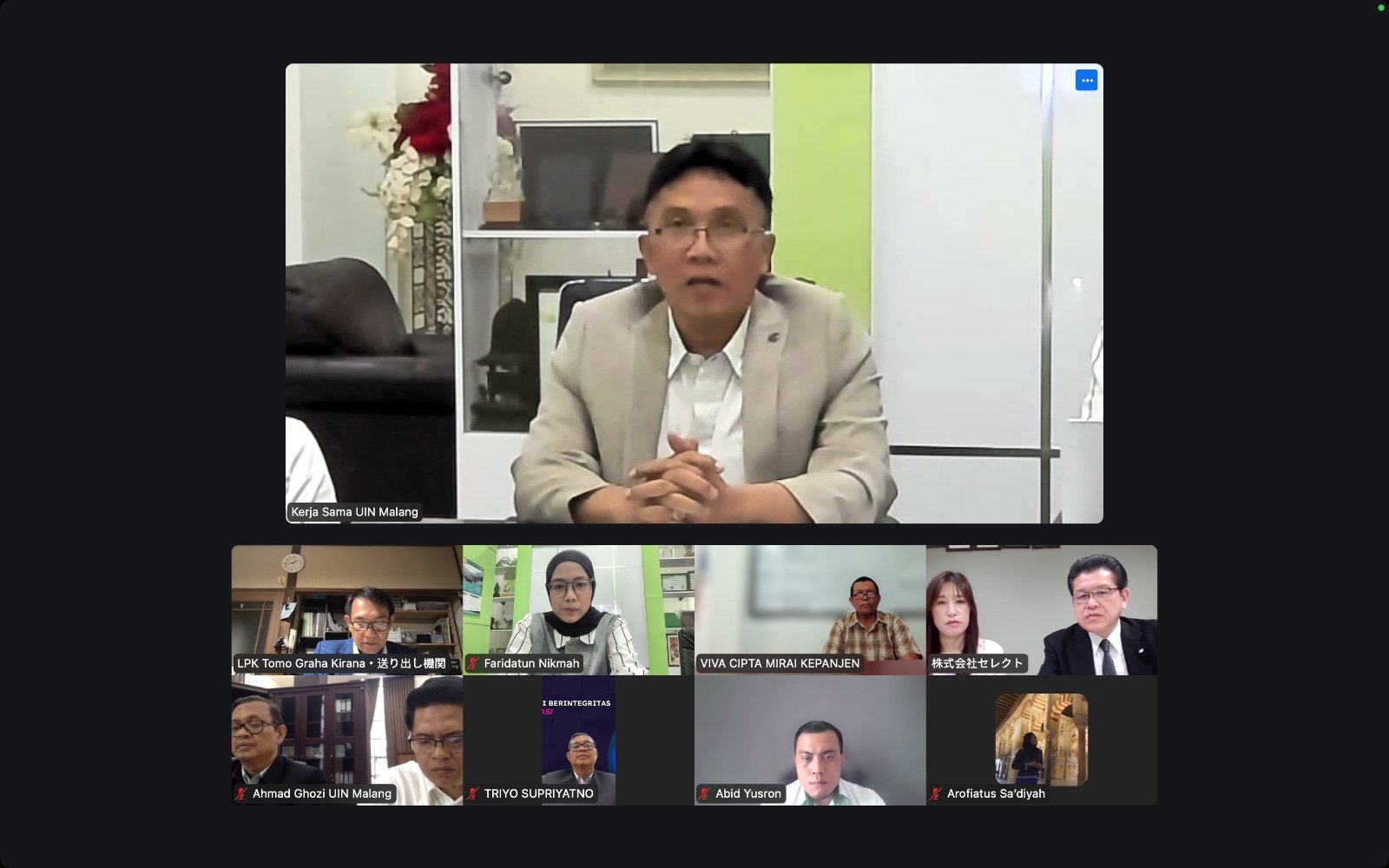 UIN Malang Perkuat Kerjasama Internasional dengan Jajaki Program Internship Bersama Select Hiroshima Jepang