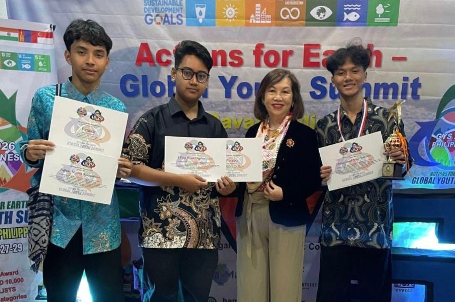 Tiga Pelajar Kota Malang Raih Prestasi di Ajang GYS 2026 Filipina