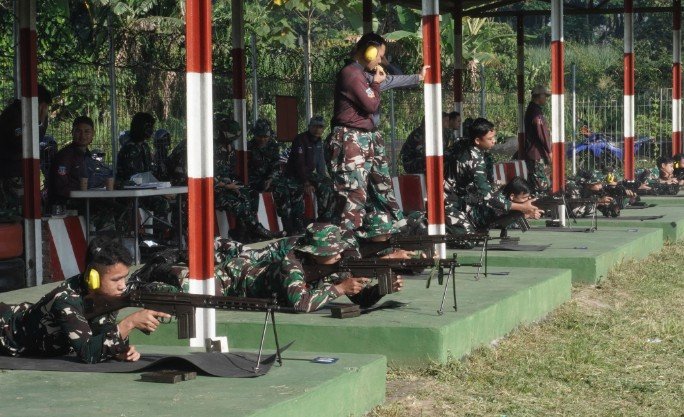 Pembinaan Kemampuan Personel, Lanud Abdulrachman Saleh Gelar Latihan Menembak