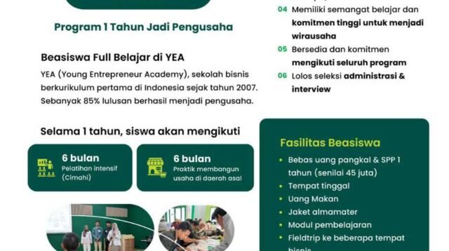 PT Pegadaian Buka Program Beasiswa Wirausaha Batch 3