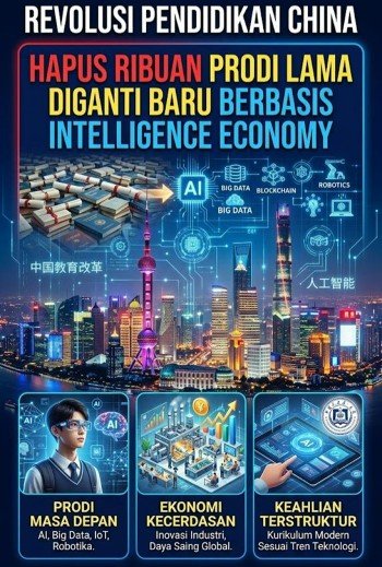 China Hapus Ribuan Prodi Lama Diganti Baru Berbasis Intelligence Economy