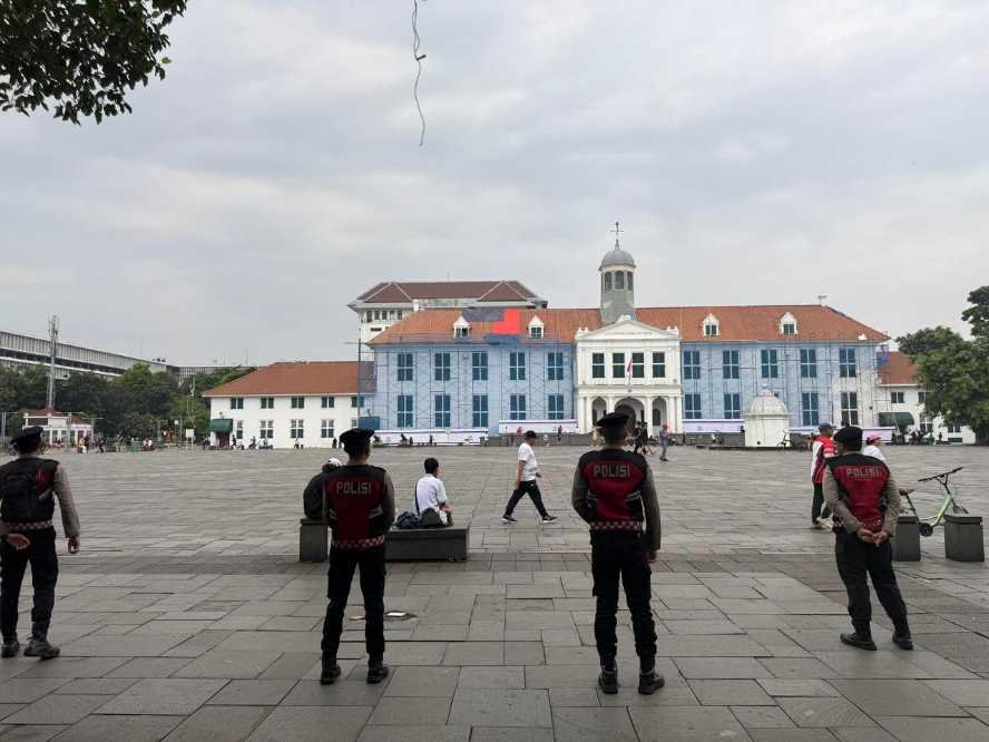 Direktorat Samapta Korsabhara Baharkam Polri Amankan CFD Kota Tua dan Sarinah