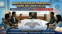 Sengketa Pers Dua Media Daring Harus Diselesaikan Melalui Undang-Undang Pers
