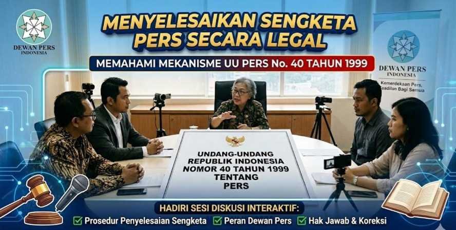 Sengketa Pers Dua Media Daring Harus Diselesaikan Melalui Undang-Undang Pers
