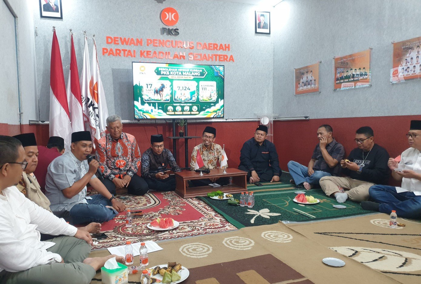 DPD PKS Kota Malang Gelar Tasyakuran, Berhasil Salurkan Daging Kurban Senilai 750 Juta