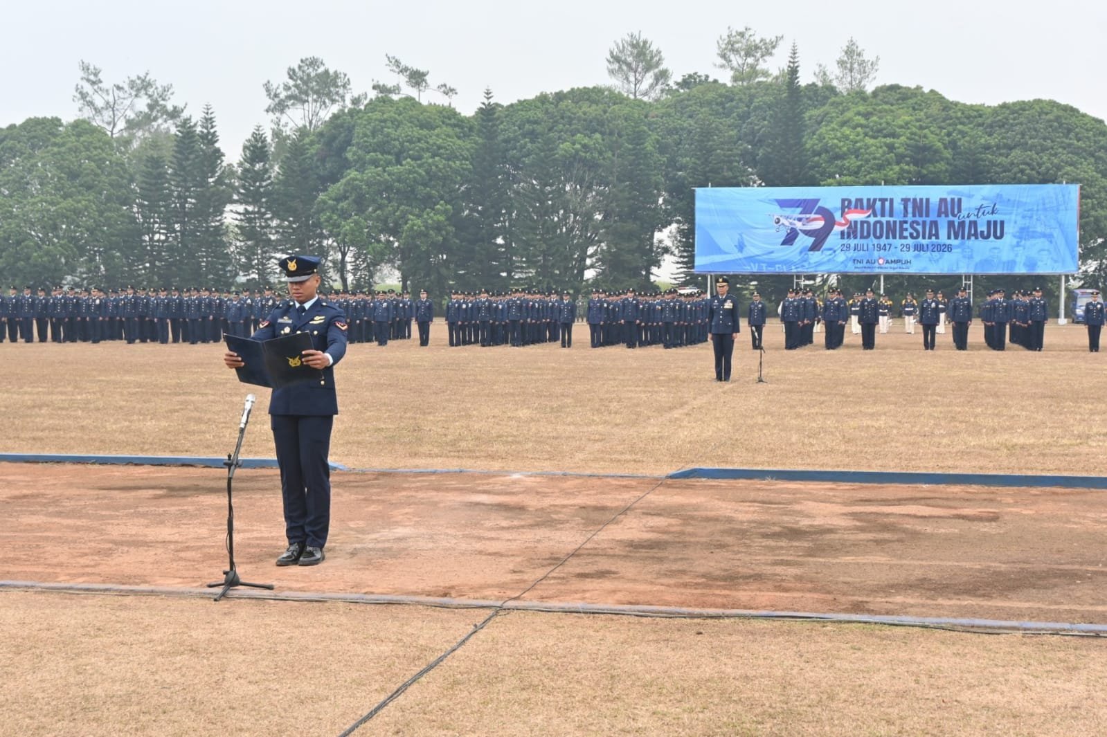 Upacara Hari Bakti TNI AU Ke-79, Lanud Abd Saleh Teguhkan Semangat Pengabdian untuk Indonesia Maju