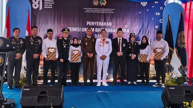Ribuan Warga Binaan Lapas Kelas I Kota Malang Terima Pengurangan Masa Pidana