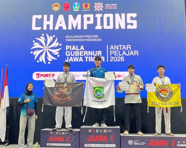 Tim Taekwondo Kabupaten Malang Sabet 8 Medali di Kejurprov Piala Gubernur Jatim 2026
