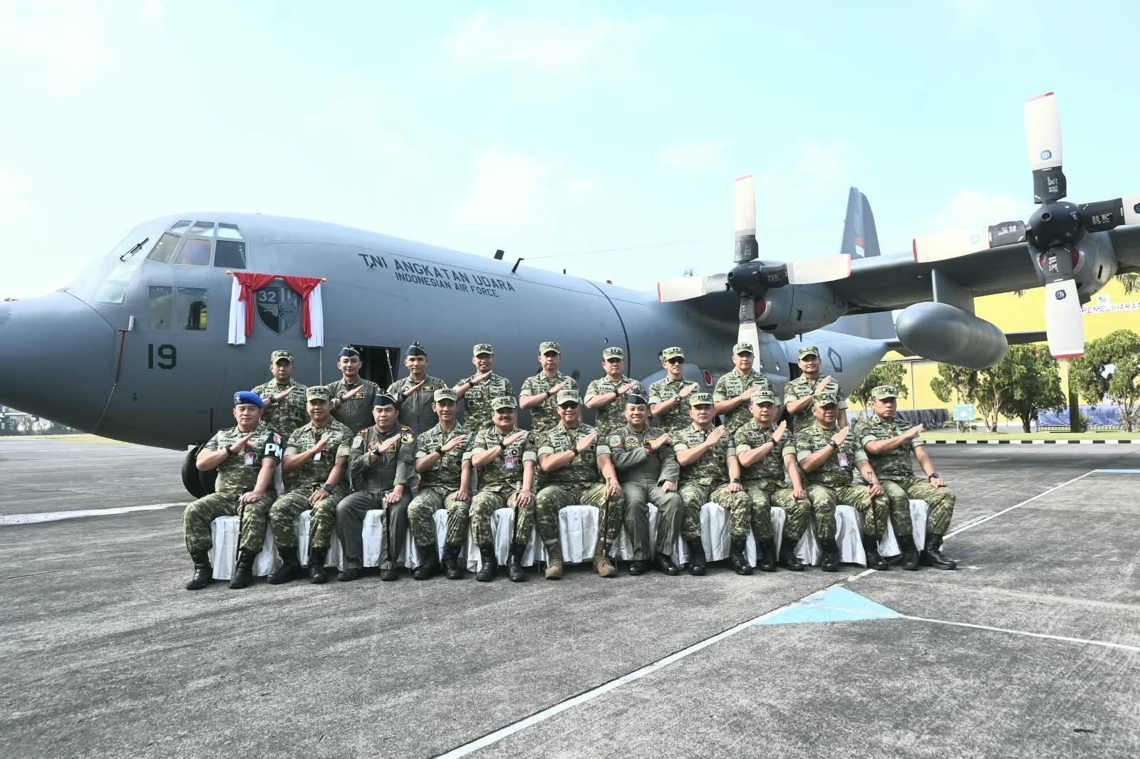 Danlanud Abd Saleh Sambut Kembalinya Hercules A-1319, Tekankan Safety dan Profesionalisme