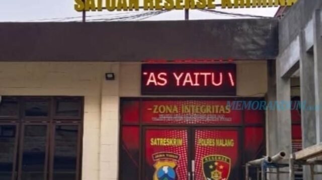 Kasus Dugaan Penganiayaan Anggota Dewan, Polres Malang Tahan Hadi Wiyono alias Pak Dur