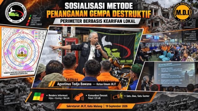 JKJT Gagas Metode Pertolongan Gempa Destruktif Berbasis Perimeter dan Kearifan Lokal