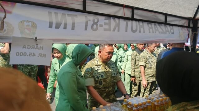 Tekan Harga Pangan, Kodim 0833/Kota Malang Padukan Bazar UMKM dan Pasar Murah di HUT ke-81 TNI