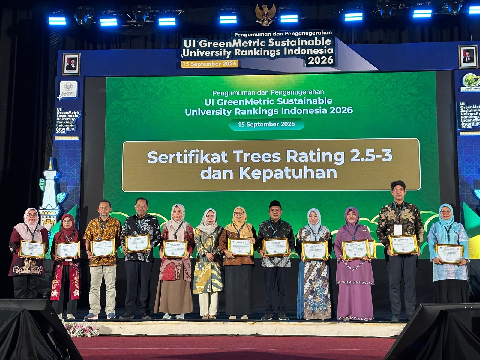 Komitmen Kampus Berkelanjutan, UIN Malang Raih Dua Anugerah UI GreenMetric Nasional 2026