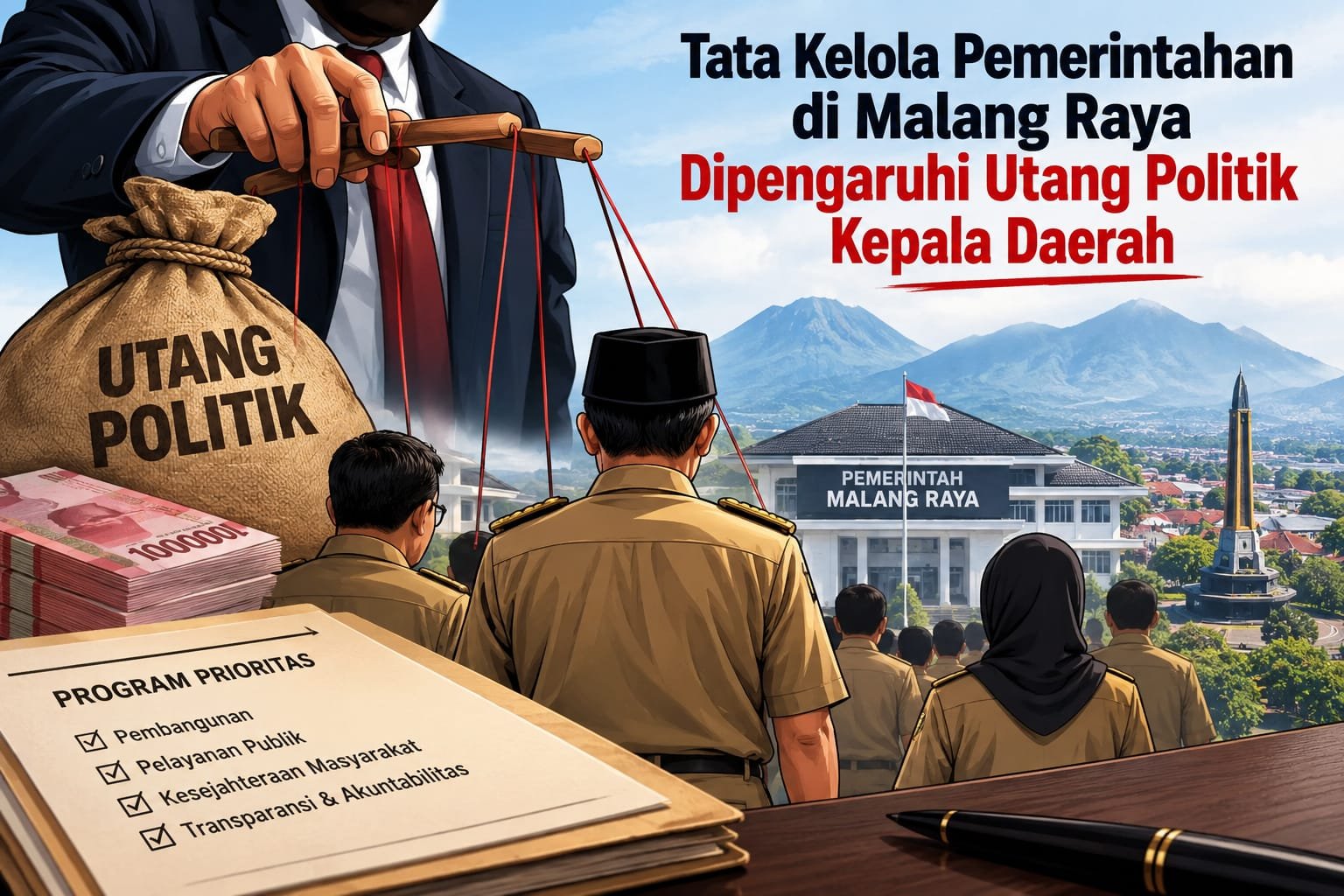 Tata Kelola Pemerintahan di Malang Raya Dipengaruhi Utang Politik Kepala Daerah
