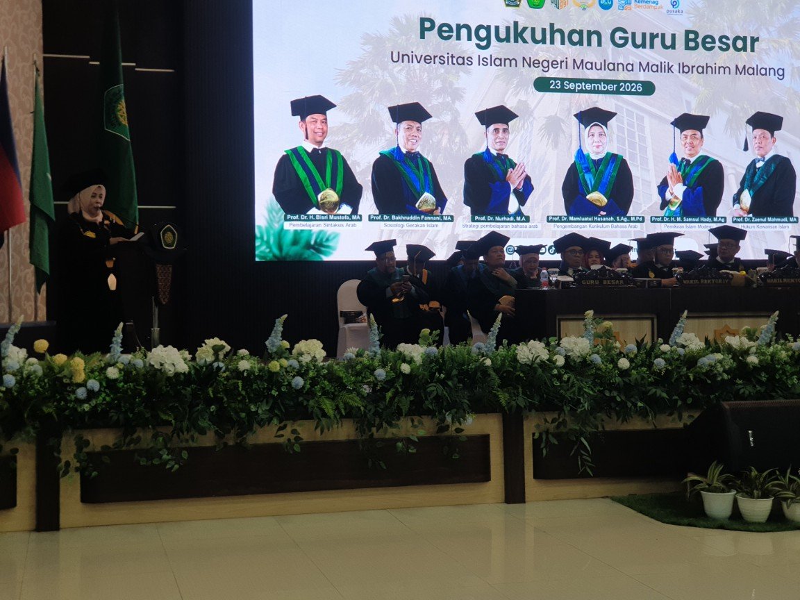 UIN Malang Kukuhkan 7 Guru Besar, Prof Ilfi Tekankan Amanah dan Keteladanan