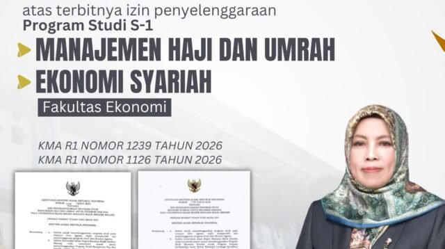 Izin Resmi Turun, UIN Malang Siap Buka Prodi Ekonomi Syariah dan Manajemen Haji