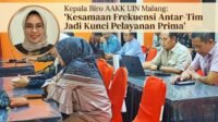 Kepala Biro AAKK UIN Malang: Kesamaan Frekuensi Antar-Tim Jadi Kunci Pelayanan Prima